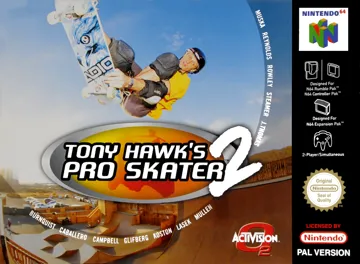 Tony Hawk's Pro Skater 2 (Europe) box cover front